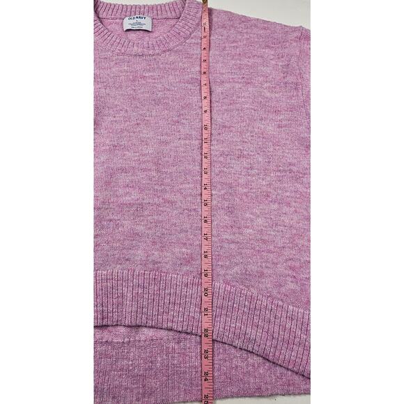 Cozy Plush Yarn Cocoon Sweater XL Slub recycled material lavander purple old nav - Picture 6 of 9